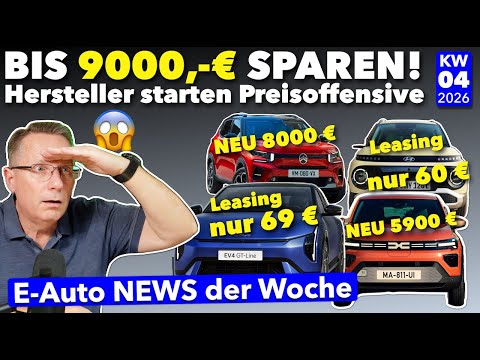 So unglaublich günstig gibt es jetzt E-Autos! E Auto News KW 04 2026