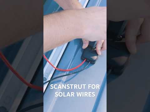 Routing Solar Panel Wires to your #campervan Roof with Scanstrut