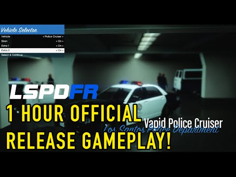 OFFICIAL WORLD RELEASE GTA 5 LSPDFR 0.1d Beta 1 HOUR GAMEPLAY!