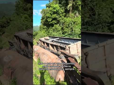 O Cemitério de Trens da Serra Gaúcha que Desapareceu 😱 #ferrovia #trem #riograndedosul
