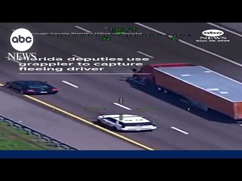 Florida deputies use grappler to capture fleeing driver