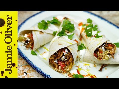 Tasty Cajun Rice & Turkey Burrito | Jamie Oliver &...