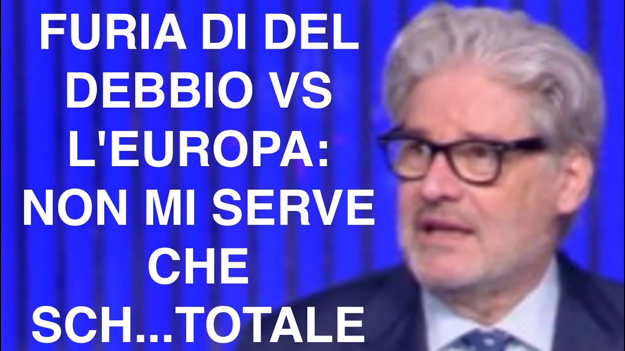 FURIA DI DEL DEBBIO VS L'EUROPA: NON MI SERVE CHE SCH...TOTALE