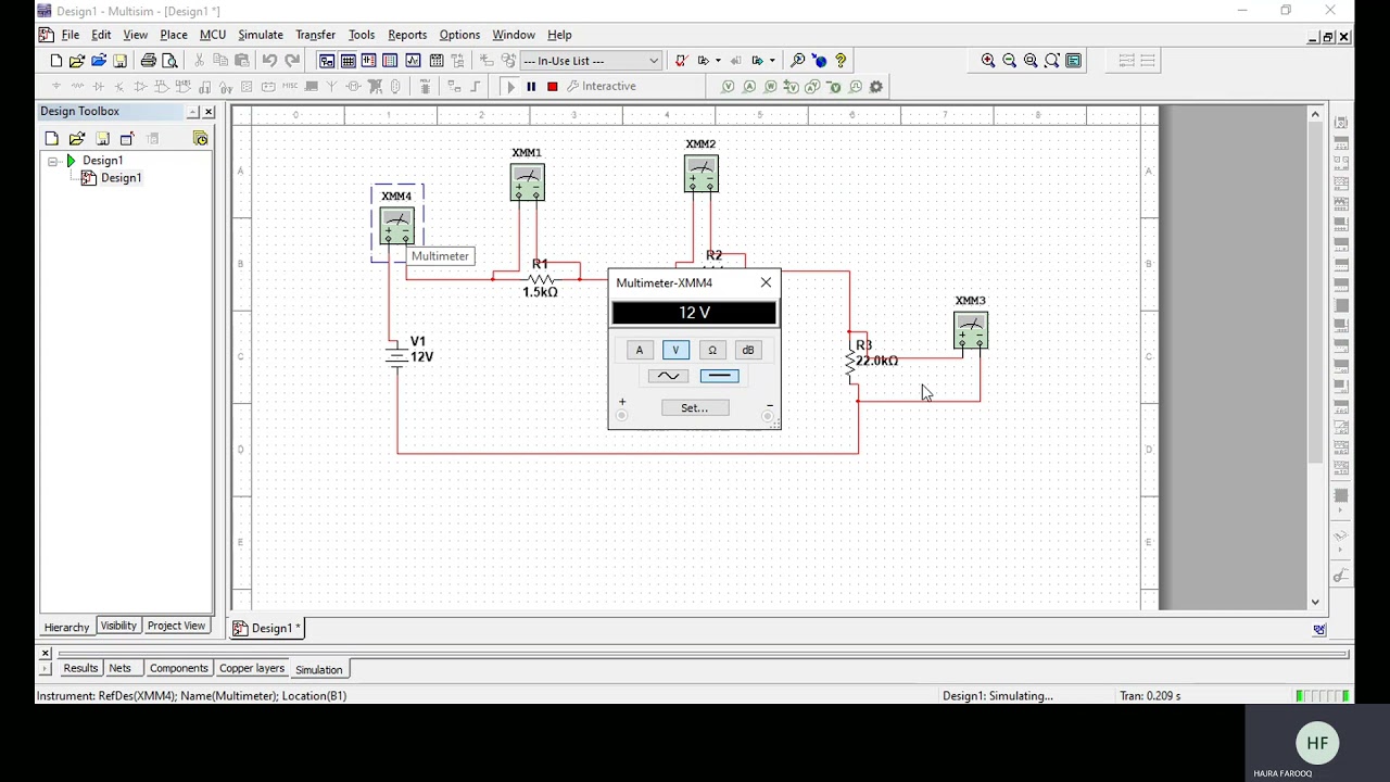 Multisim Tutorial for a Basic Electrical Circuit
