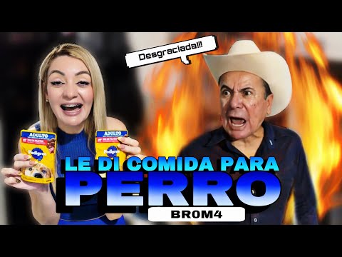 I gave dog food to my grandfather