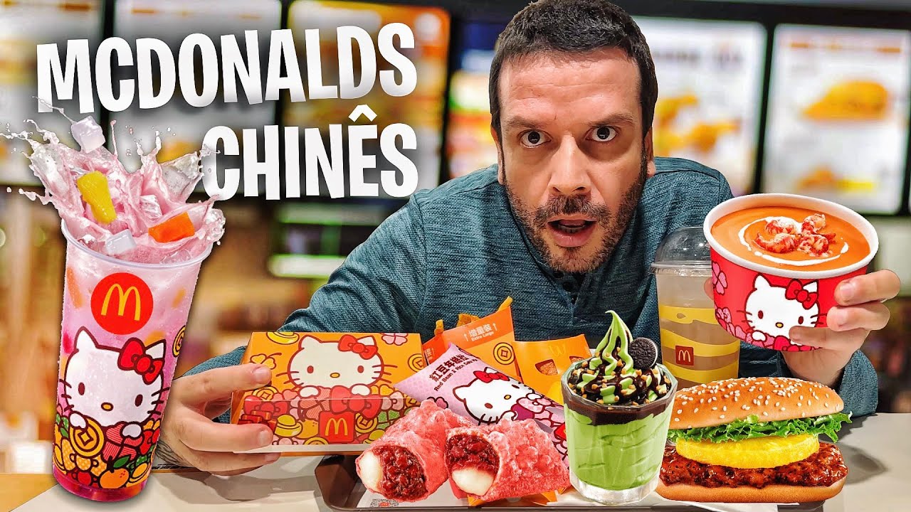 Provando o bizarro menu do MCDONALDS em Hong Kong 😳