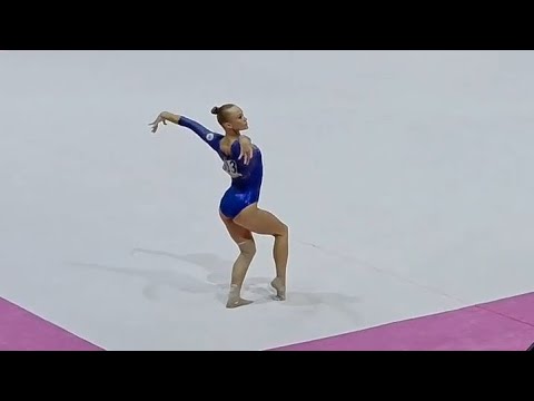 Angelina Melnikova scores only 13,100 on Floor - Qualifications - World Championships 2025
