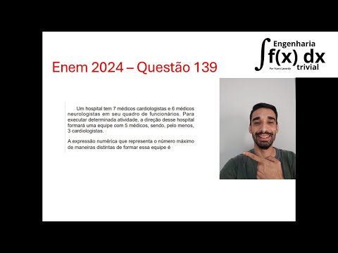 Enem 2024 - Questão 139 - matemática - Caderno amarelo - Prof. Ycaro Lacerda