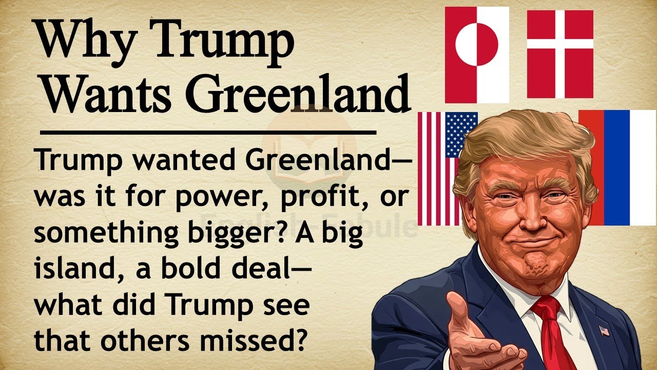 Why Trump Wants Greenland || 🌎 Learn English Through Story Level 2 || Graded Reader🎧