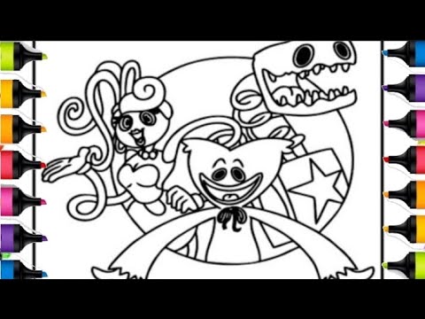 Poppy Playtime project coloring page/Huggy Wuggy Coloring pages/ Elektronomia - Summersong