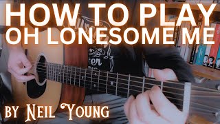 How To Play Oh Lonesome Me (Guitar Tutorial)