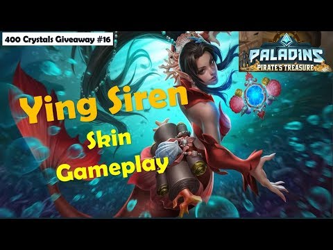 Paladins 2.8 Pirate Treasure PTS - Ying New Siren Skin, Voice Gameplay
