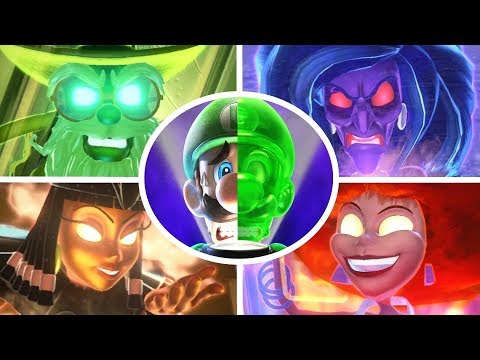 Luigi's Mansion 3 - All Bosses + Secret Boss (2 Player)