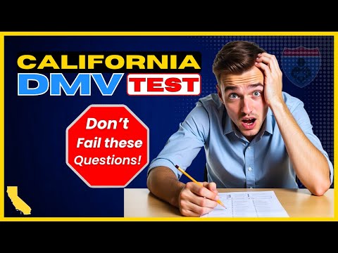 California Written Driving Test DMV - Top 30 Hardest Questions!