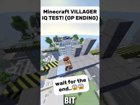 Insane Villager IQ Test in Minecraft! Unexpected Ending!