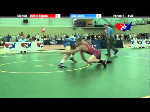 University Nat`ls FS  96 KG / 211.5 lbs: Dustin Kilgore vs. Luke Jones