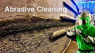 Satisfying Sandblasting on a Narrowboat Hull | Relaxing ASMR Cleaning