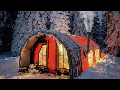 ❄️ BEI -16°C IM TIEFEN SCHNEESTURM | ERSTES CAMP DES JAHRES