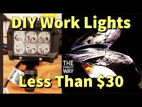 *Simple* 12 Volt DIY Work Light | Super Bright | LED | *Cheap*
