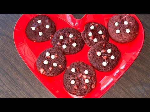 Red Velvet Cookies | How To Make Red Velvet Chocolate Chip Cookies | Valentine’s Day | Ep. 512 ❤️🍪