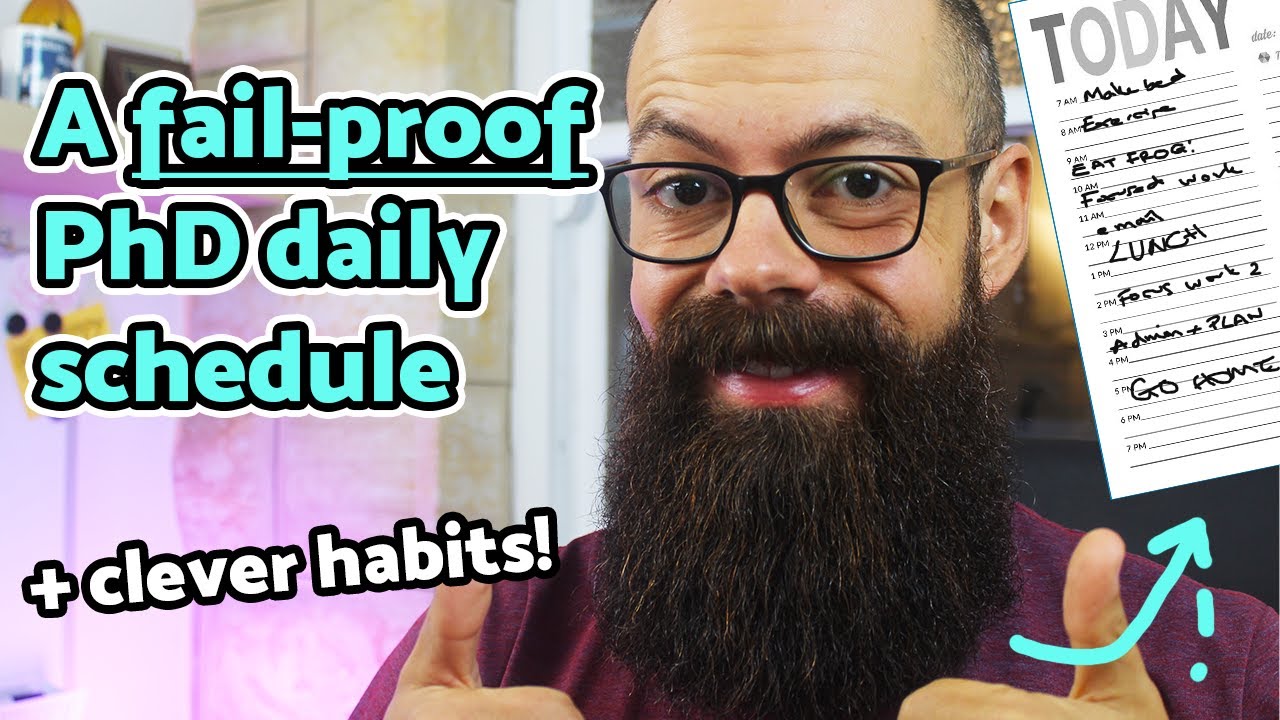 The PERFECT PhD daily schedule and clever habits!