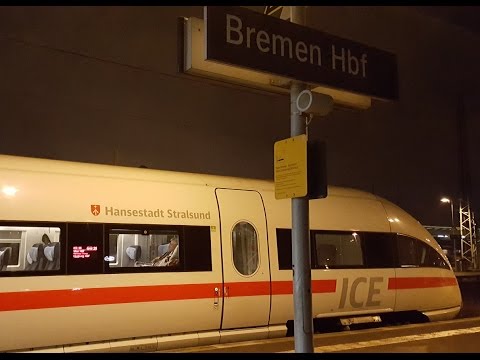 “Stralsund” Auto-güterzug/cars-freight train, International ICE T in Bremen Hbf: ICE 26 Hamburg Hbf