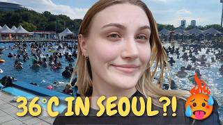 I Tried Seoul’s Outdoor Swimming Pool in 36°C Heat 🥵🇰🇷