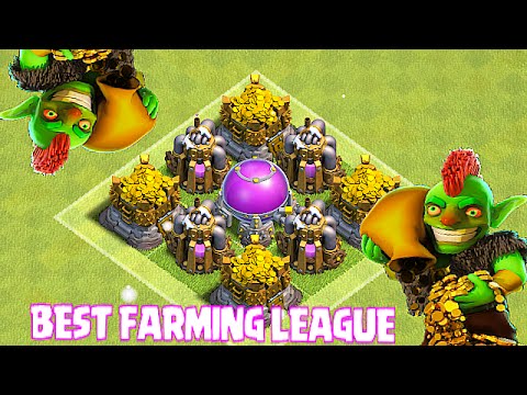 Clash Of Clans - TOP 5 RAIDS!! BEST LEAGUE FOR FARMING!! (Goblin games)