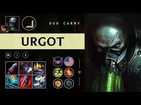 Urgot ADC vs Ashe - NA Master Patch 25.22