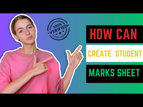 How can create student marks sheet on ms word|| ms office