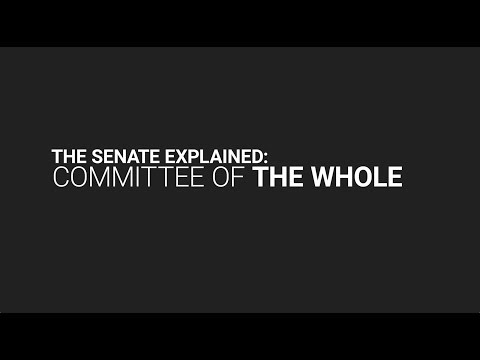 The Senate Explained: Committee of the Whole