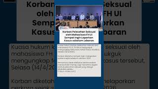 Download lagu Pengakuan Korban Pelecehan Seksual oleh Mahasiswa FH UI, Sempat Ingin Laporkan Kasus sebelum Lebaran mp3