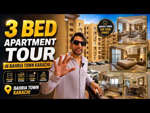3 Bedroom Apartment Tour | Best Family Apartment in Bahria Town Karachi