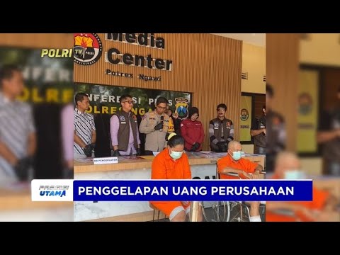 SATRESKRIM POLRES NGAWI AMANKAN PELAKU PENGGELAPAN UANG PERUSAHAAN