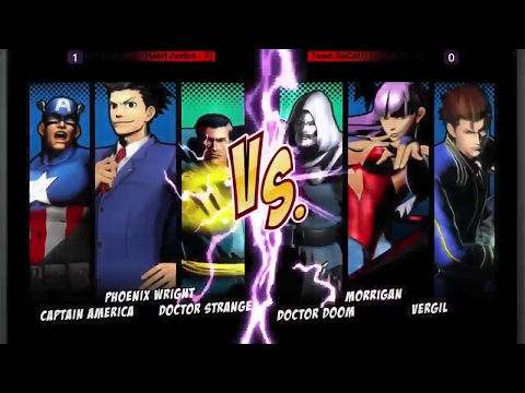 UMVC3 UNDEFEATED 2017 (Team Vegas (W) I Heart Justice) vs (Team SoCal (L) Chris G)