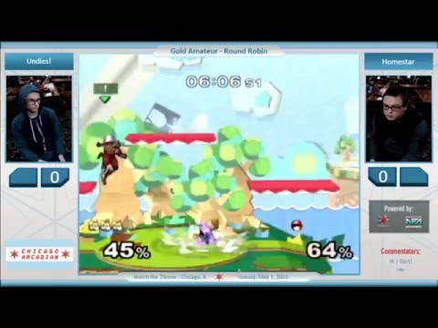 Chicago Arcadian - Undies! (C. Falcon) vs. Homestar (Fox, Peach) - SSBM - Gold Amateur, RR