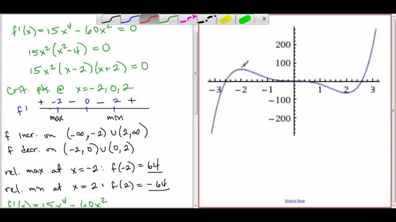 First and Second Derivative Analysis 1