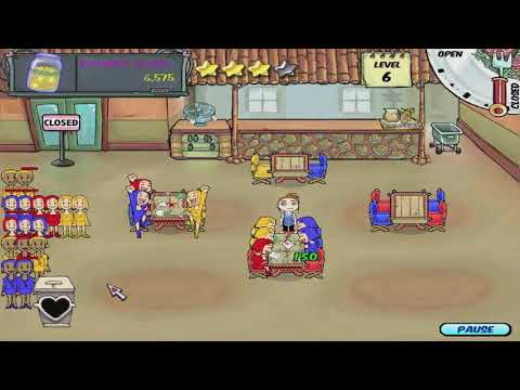 Diner Dash Walkthrough - Level #16 - Flo's Tiki Palace - Business Women