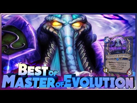Hearthstone - Best of Master of Evolution - Funny and lucky Rng Moments