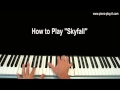 Skyfall Adele Piano Tutorial 