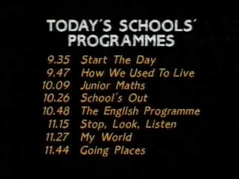 ITV Schools Non-Standard Standby Junction and Programme Promotion - October 1985