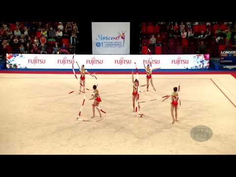 Romania (ROU) - 2019 Rhythmic Junior Worlds, Moscow (RUS) - Qualifications 5 Ribbons