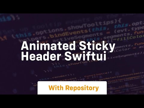 animated sticky header swiftui