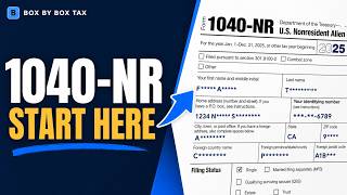 How to Fill Out 2025 Form 1040-NR: Taxpayer Information + Schedule OI