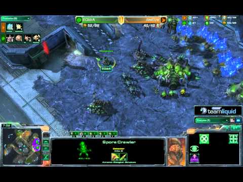 Game 1 - EG.IdrA vs desRow - TeamSpeak TL SC2 Open #21 Semi-Final B