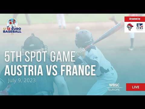 18 U-12 Baseball European Championship 5th spot game: Austria VS France