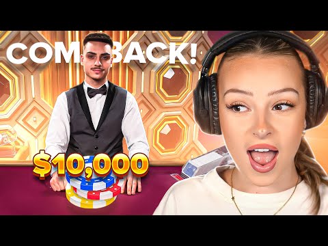 INSANE $10,000 BLACKJACK COMEBACK!! - Rosie Mae