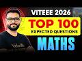 TOP 100 Most Expected Question Of VITEEE Maths VITEEE 2026 Ankit Sir