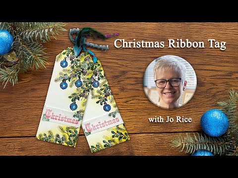 Christmas Ribbon Tag – A Lavinia Stamps Tutorial with Jo Rice