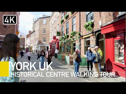York, England | The Shambles to Jorvik Viking Centre | 4K Historic Walking Tour UK